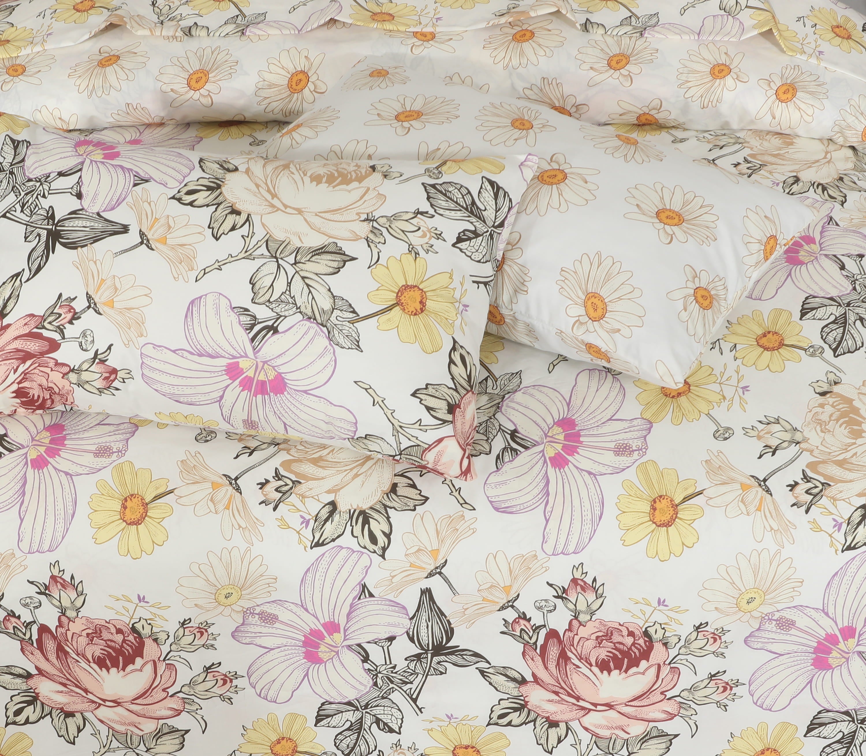 Floral  Quilt Cover 6 Pcs Design #254