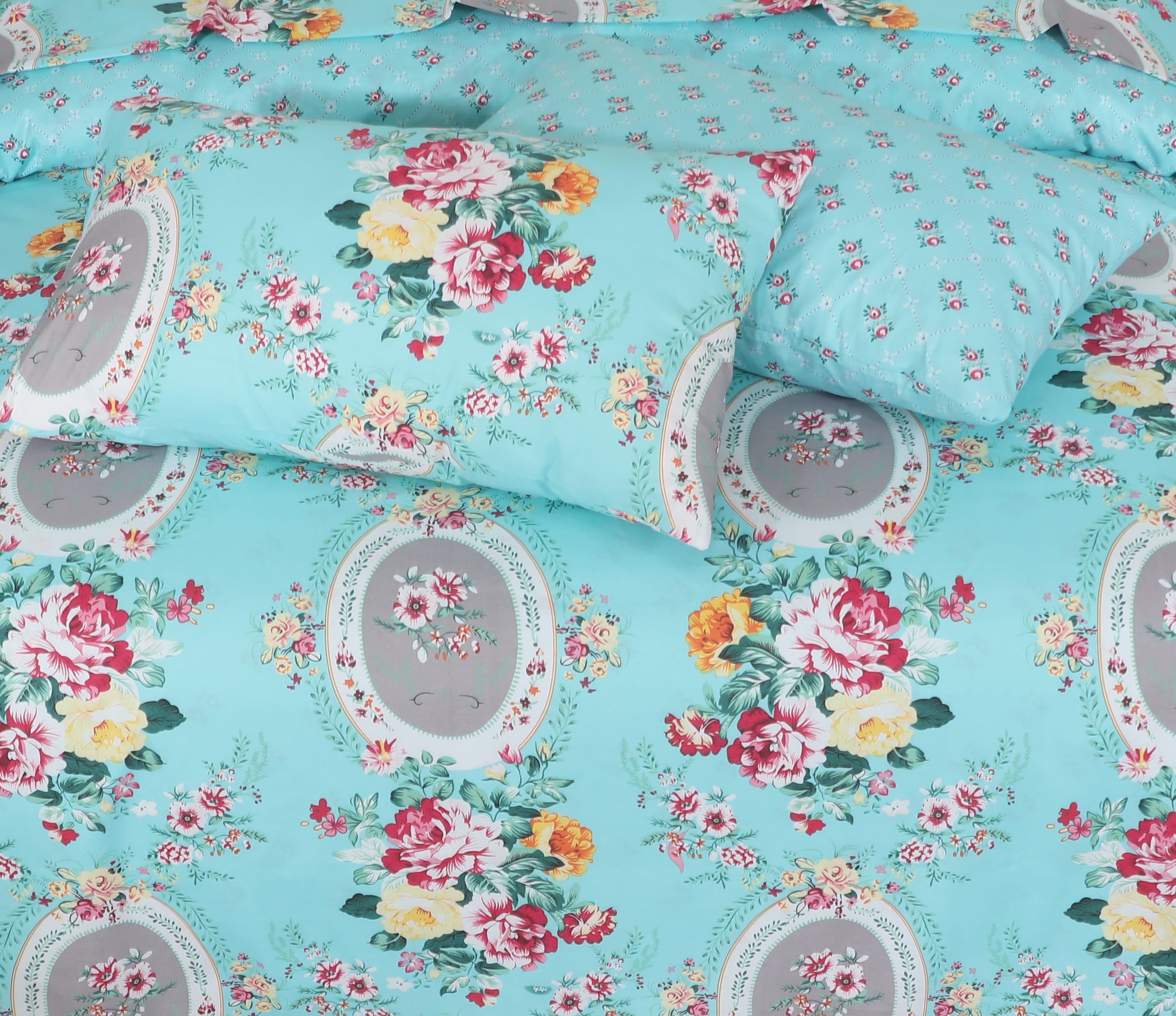 Floral  Quilt Cover 6 Pcs Design #252
