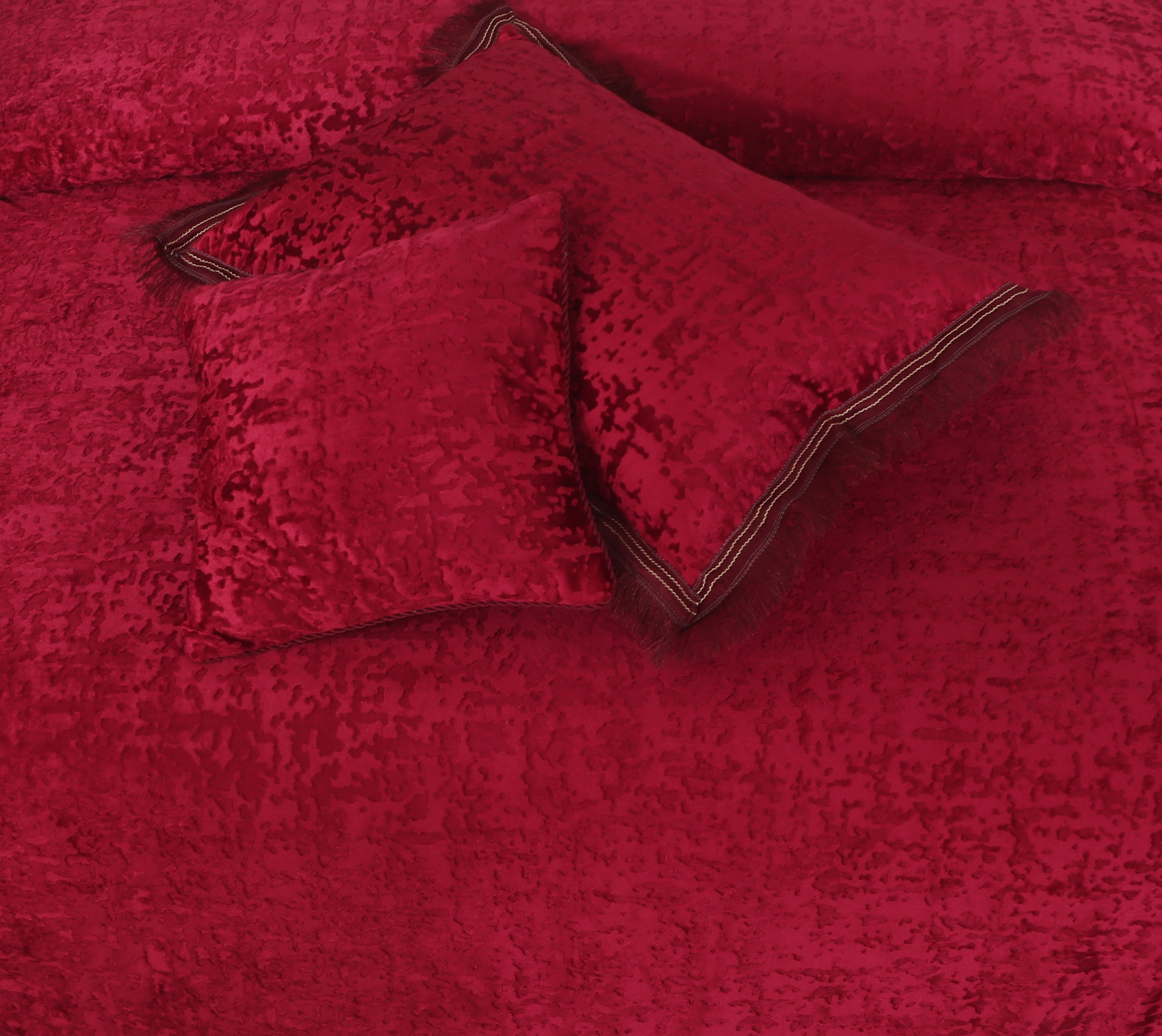 Heavy Velvet Texture Bed Sheet Set –4 Pcs Design #571