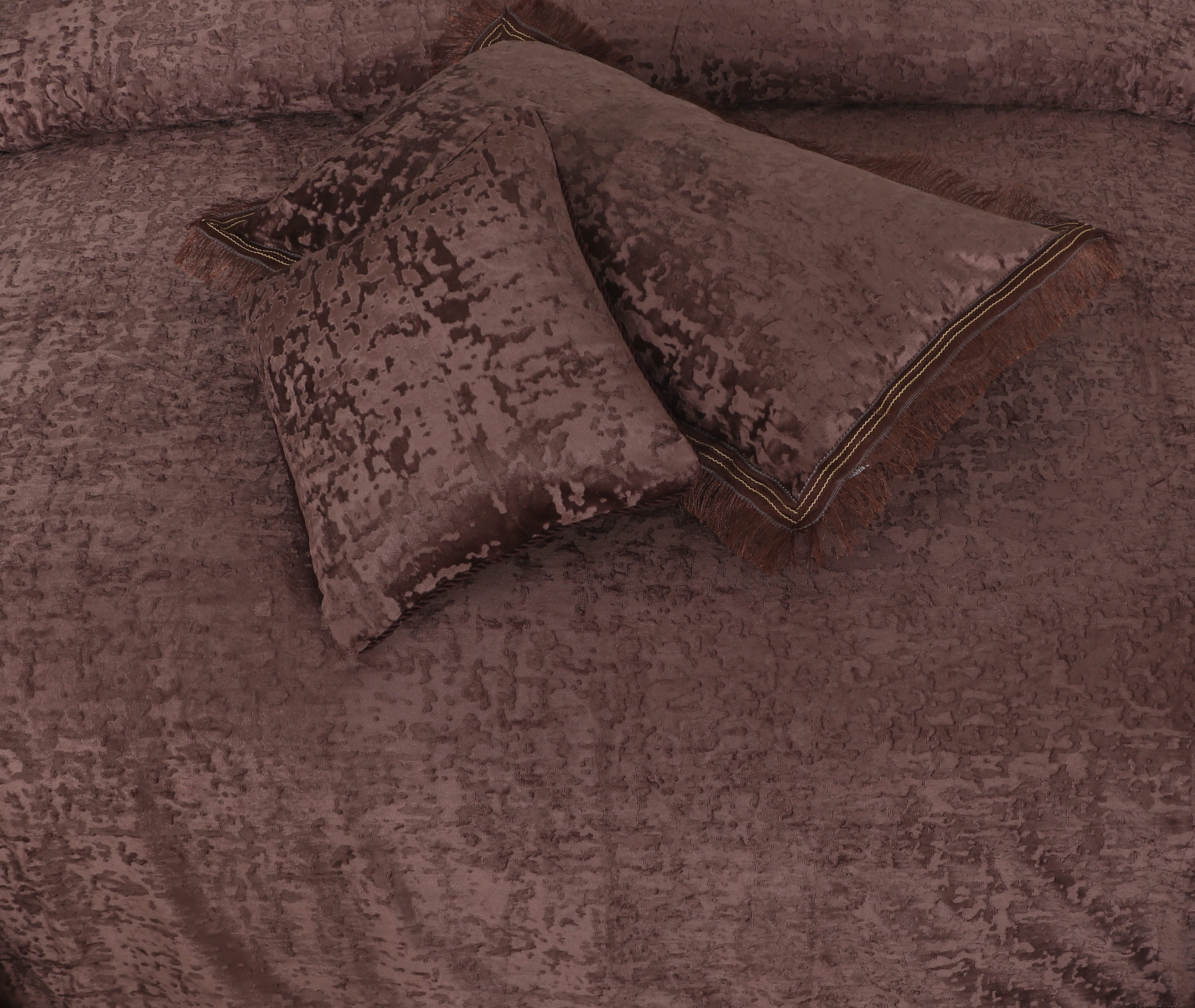 Heavy Velvet Texture Bed Sheet Set –4 Pcs Design #575