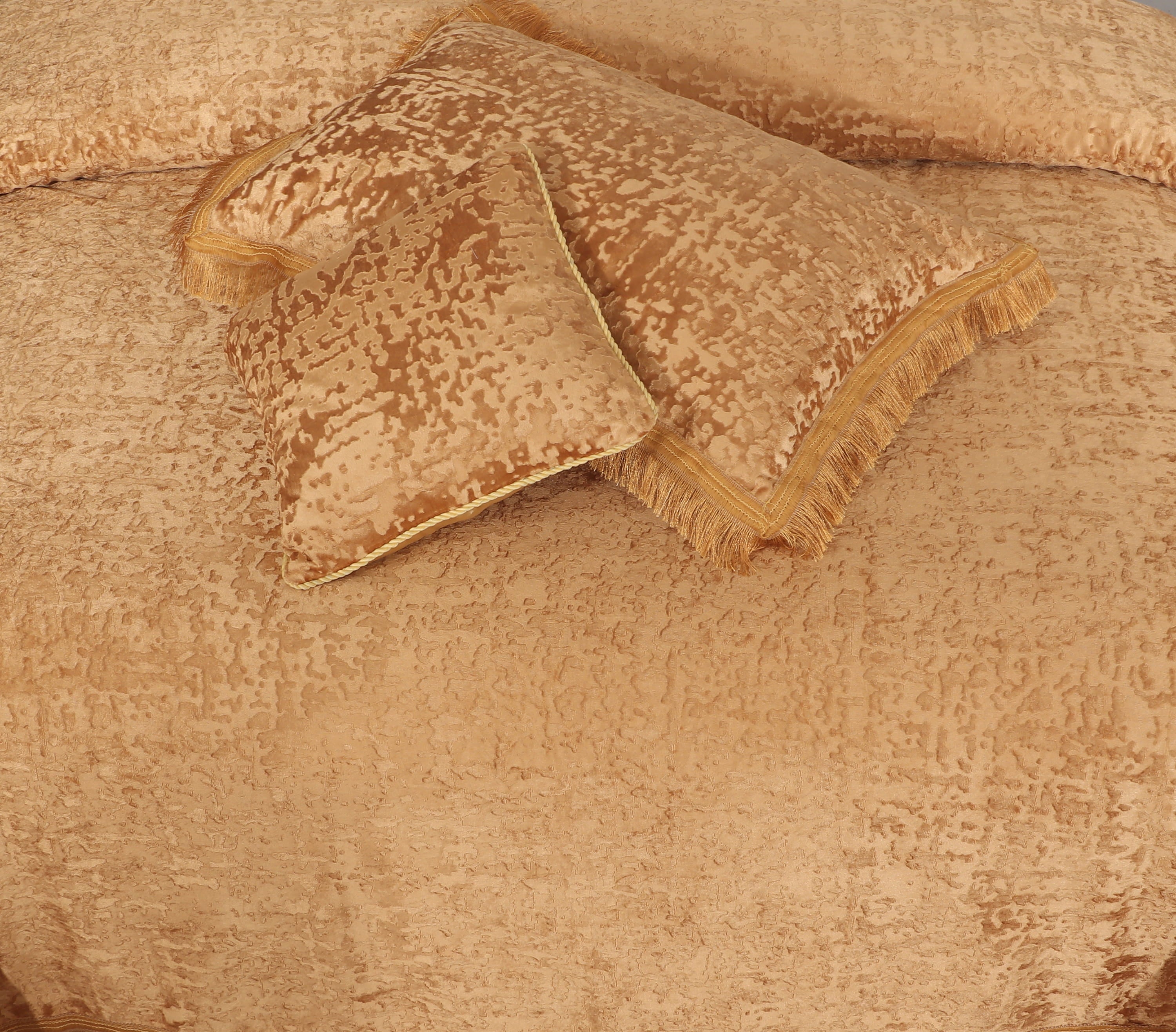 Heavy Velvet Texture Bed Sheet Set –4 Pcs Design #572
