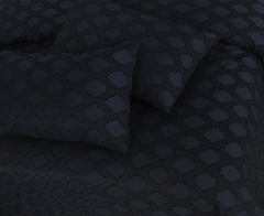 Motif Jacquard Quilt Cover 3 Pcs #276