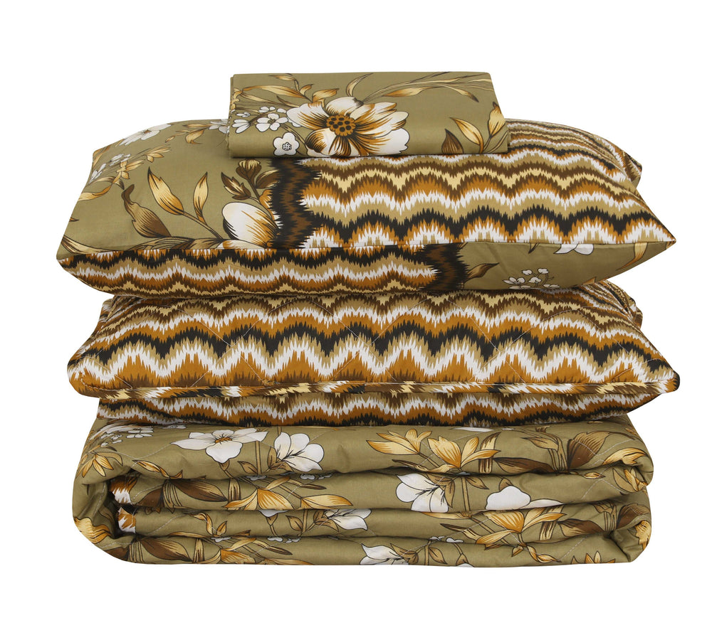 Quilted Comforter Set 6 Pcs Design 948