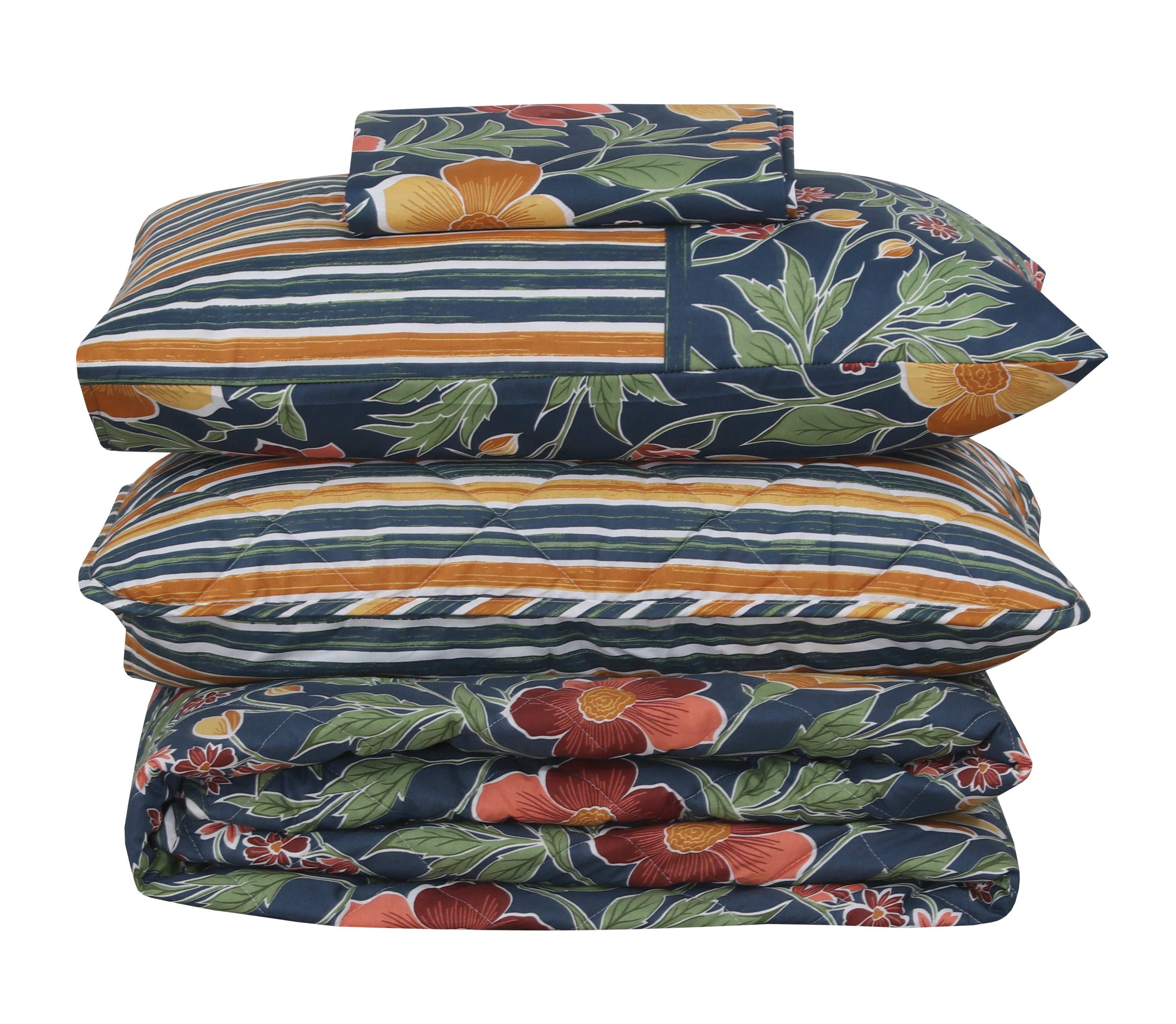 Quilted Comforter Set 6 Pcs Design 902
