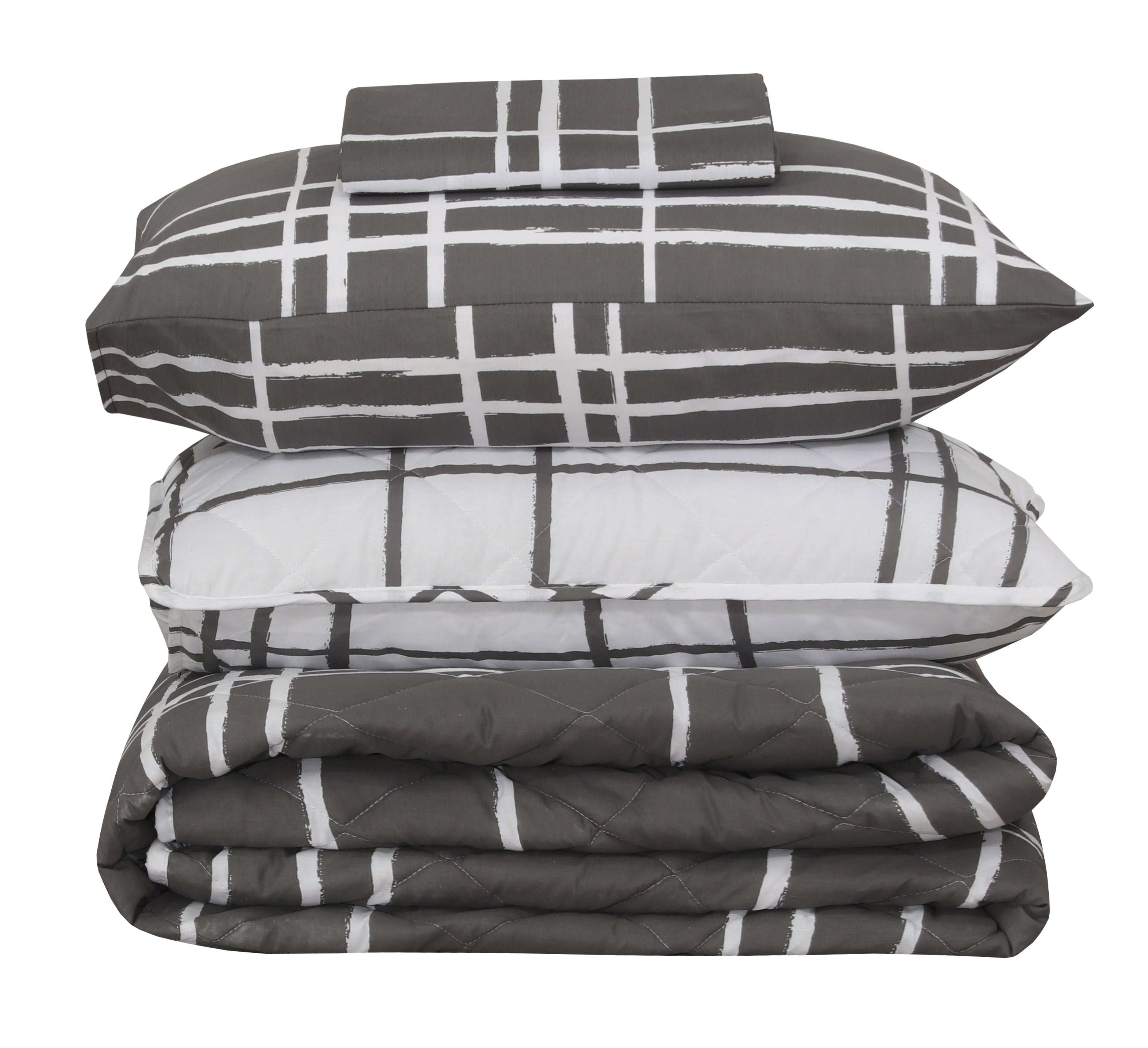 Quilted Comforter Set 6 Pcs Design 914