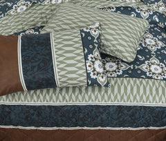 Quilted Comforter Set 6 Pcs Design 986