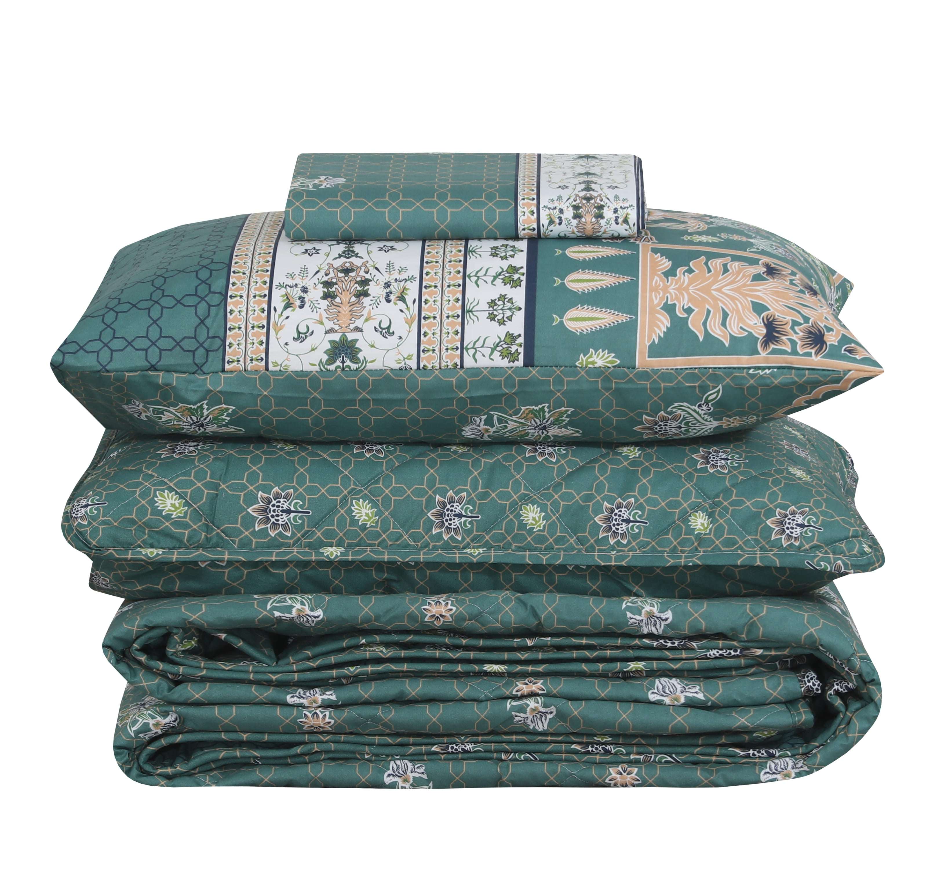 Quilted Comforter Set 6 Pcs Design 995
