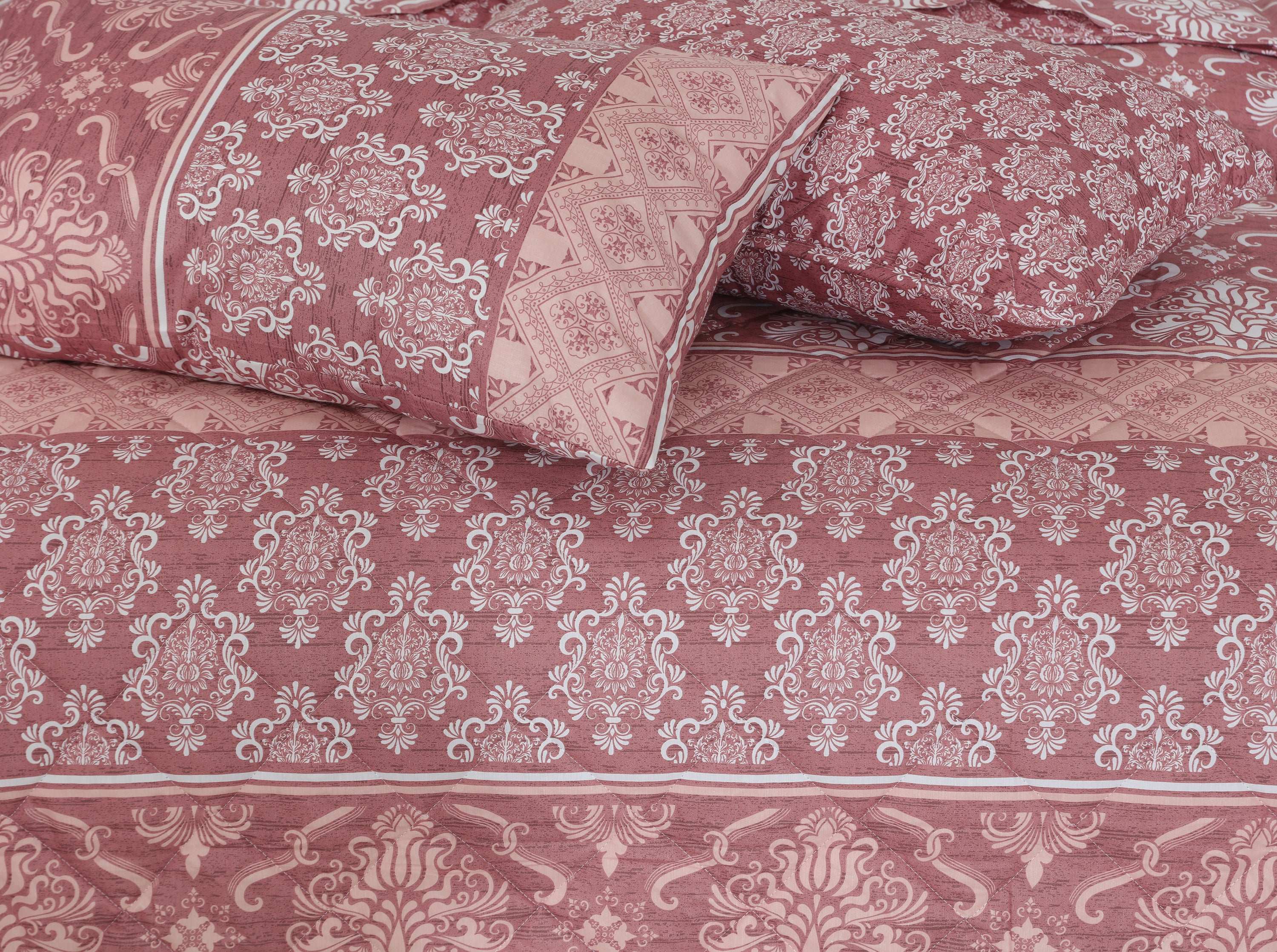 Quilted Comforter Set 6 Pcs Design 930