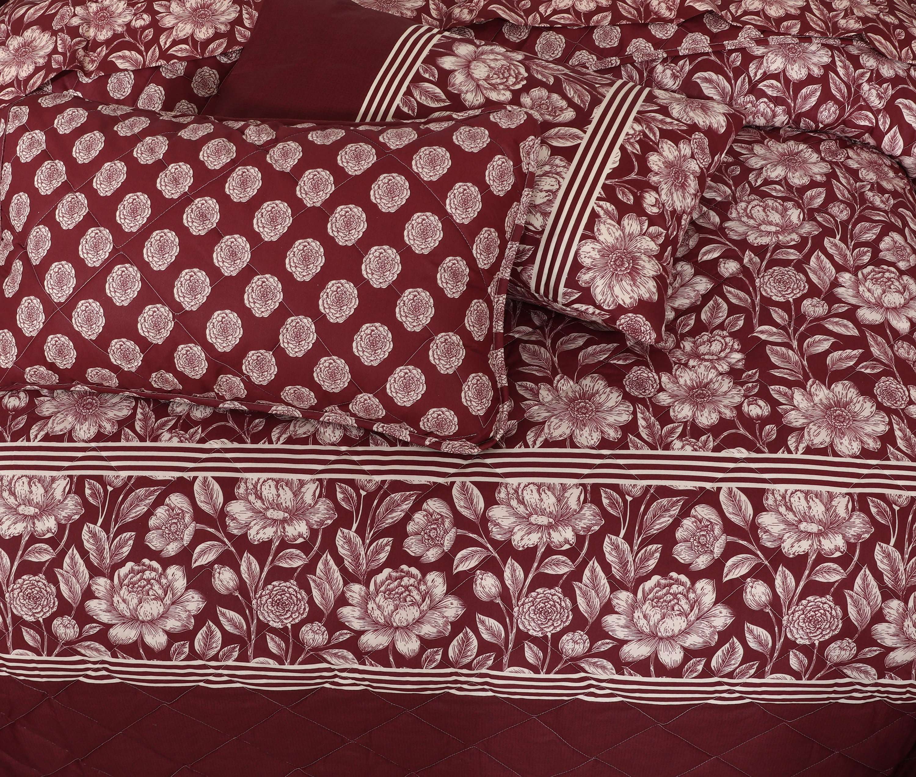 Quilted Comforter Set 6 Pcs Design 997