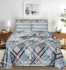 Quilted Comforter Set 6 Pcs Design 1020