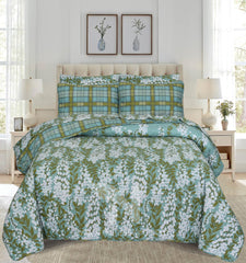 Quilted Comforter Set 6 Pcs Design 1012