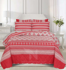 Quilted Comforter Set 6 Pcs Design 1014