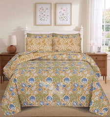 Quilted Comforter Set 6 Pcs Design 1015