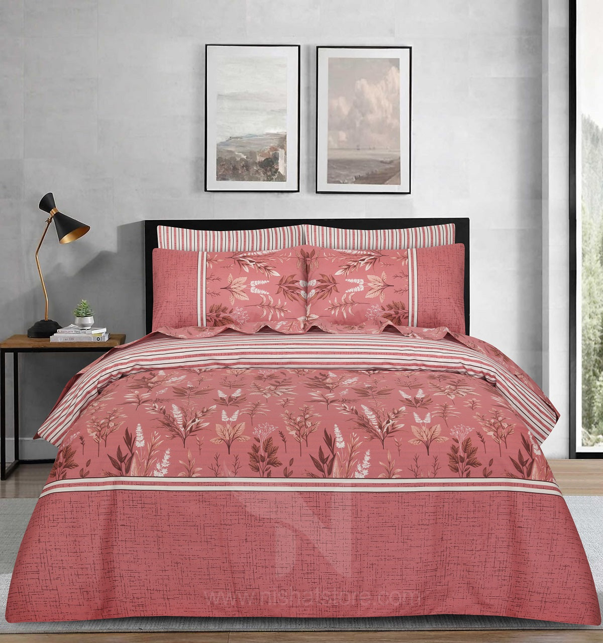 Floral  Quilt Cover 6 Pcs Design #263