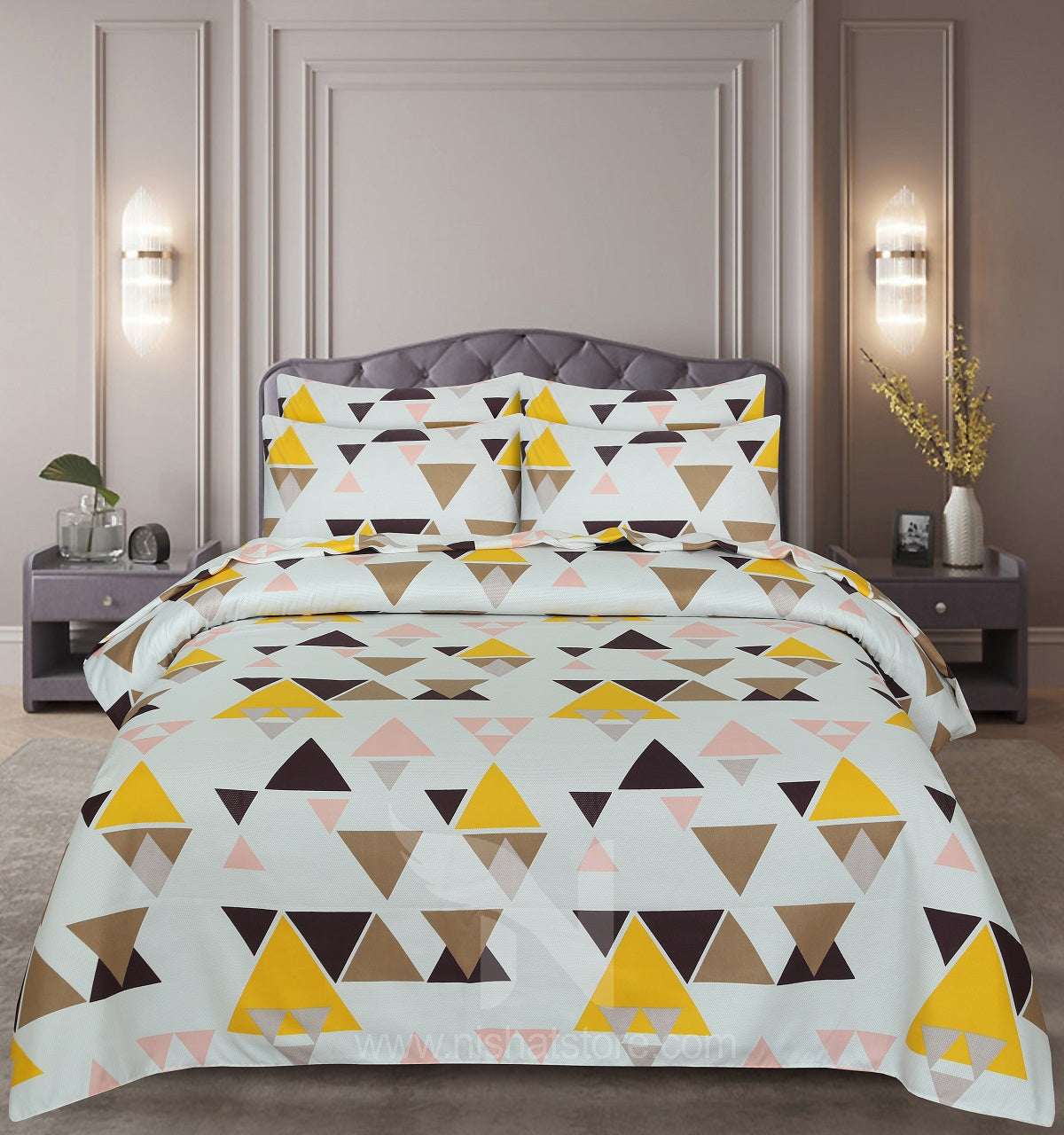 Floral  Quilt Cover 6 Pcs Design #209