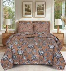 Quilted Comforter Set 6 Pcs Design 1026