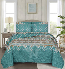 Quilted Comforter Set 6 Pcs Design 1031