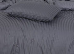 6 Pcs Stripe Satin Quilt Cover Design 226 - Nishat Creative Store