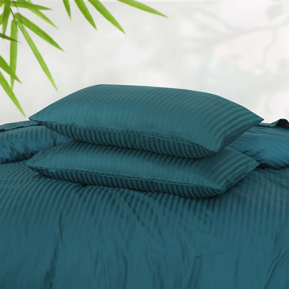 6 Pcs Stripe Satin Quilt Cover Design 227 - Nishat Creative Store
