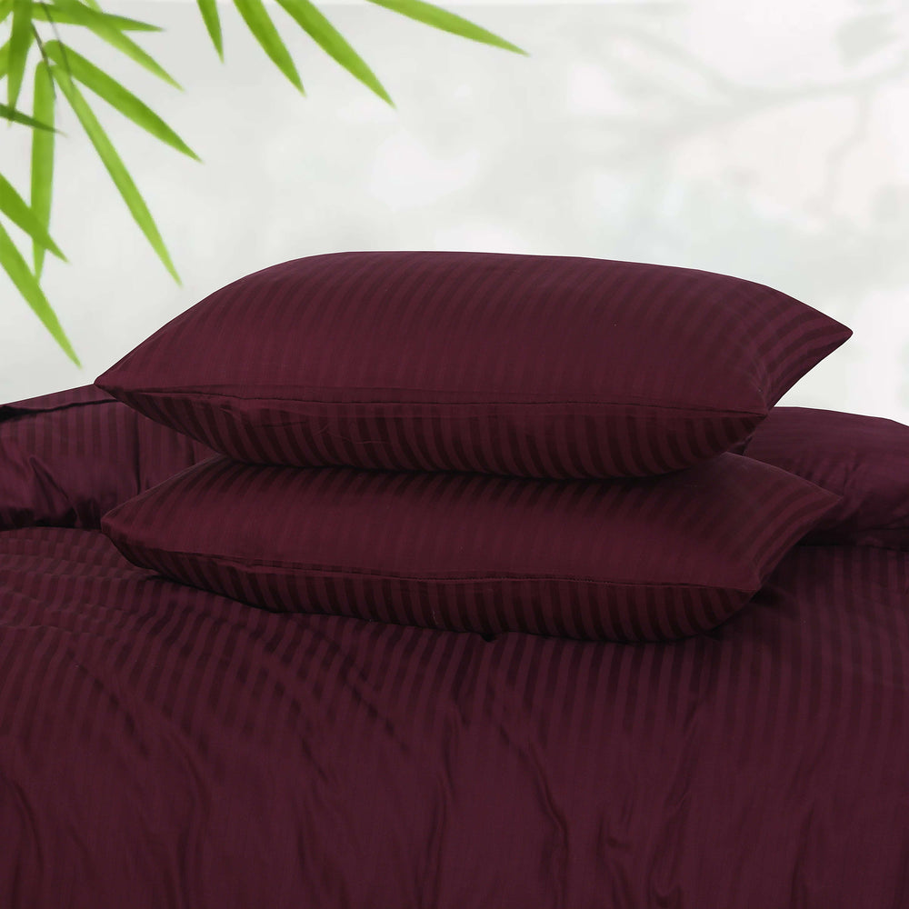 6 Pcs Stripe Satin Quilt Cover Design 228 - Nishat Creative Store