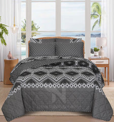 Quilted Comforter Set 6 Pcs Design 1034