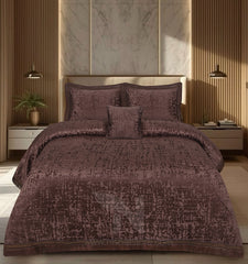 Heavy Velvet Texture Bed Sheet Set –4 Pcs Design #575