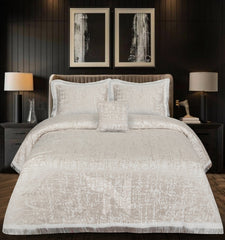 Heavy Velvet Texture Bed Sheet Set –4 Pcs Design #570