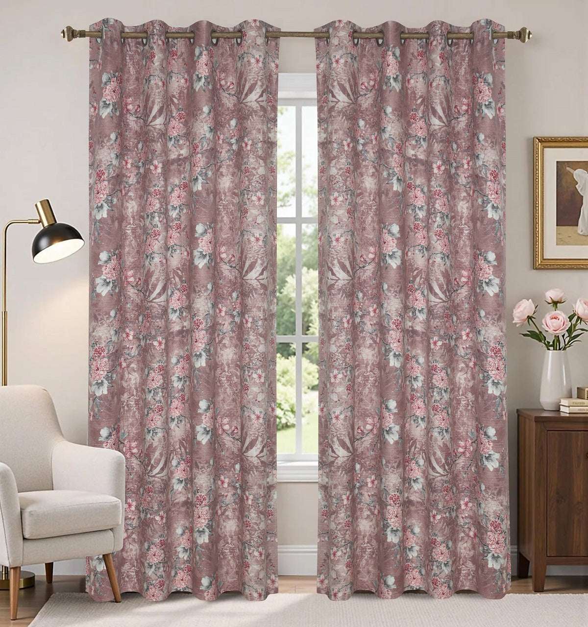 Pack of 2 Curtain Design  086