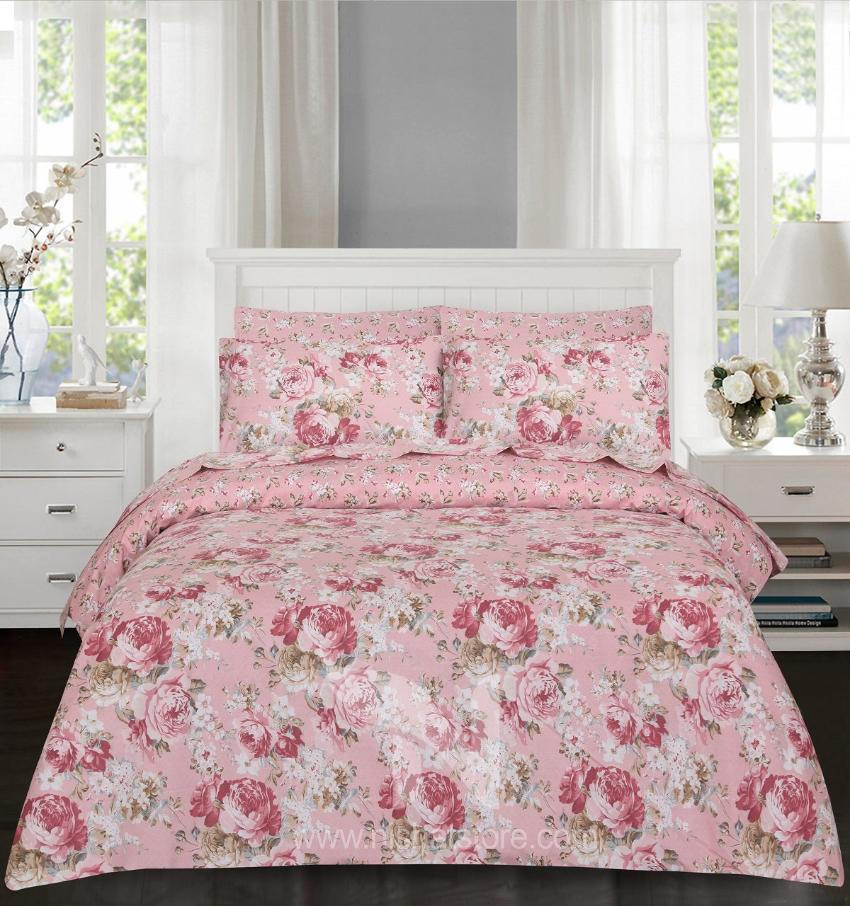 Floral  Quilt Cover 6 Pcs Design #261
