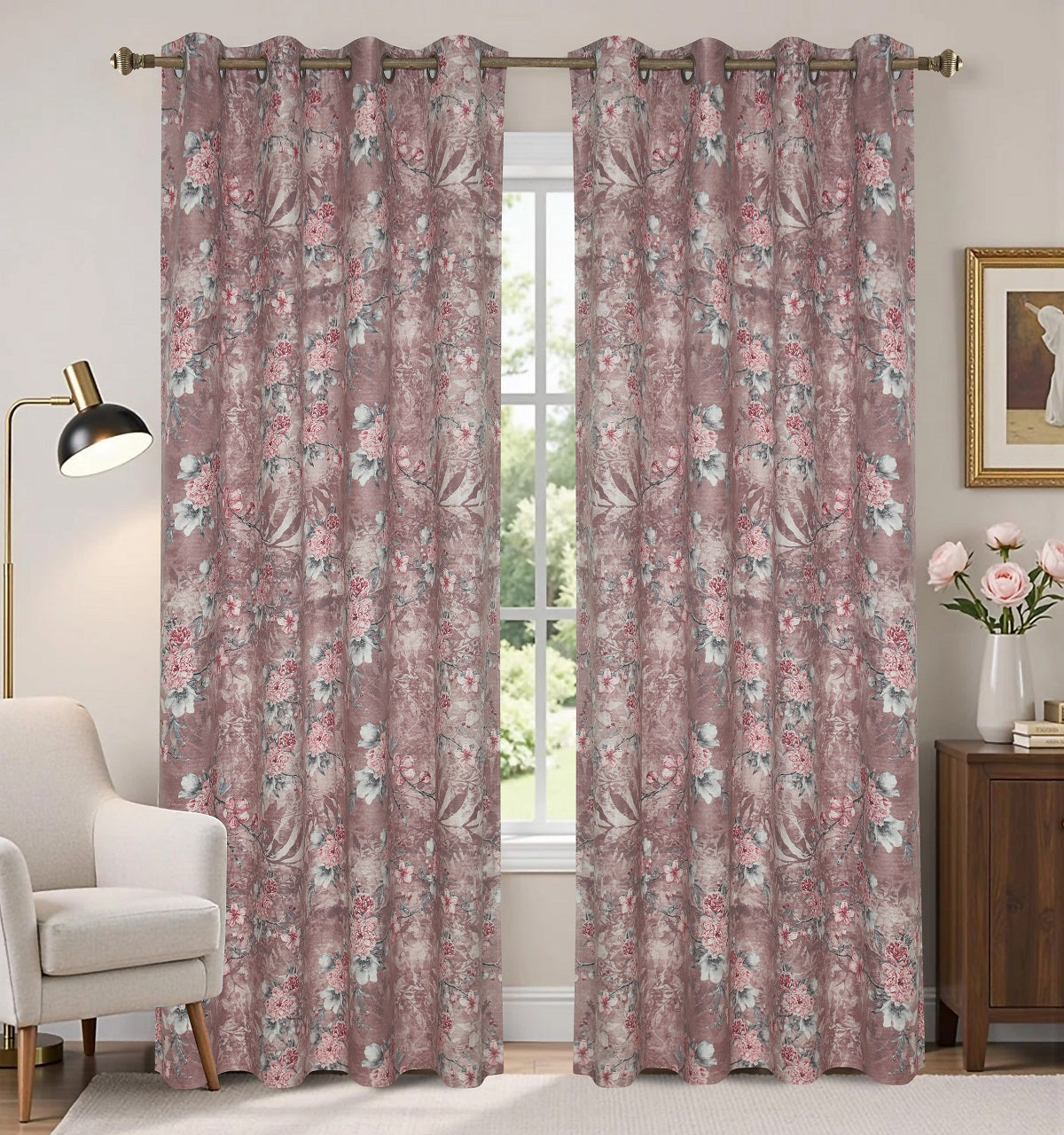 Pack of 2 Curtain Design  086