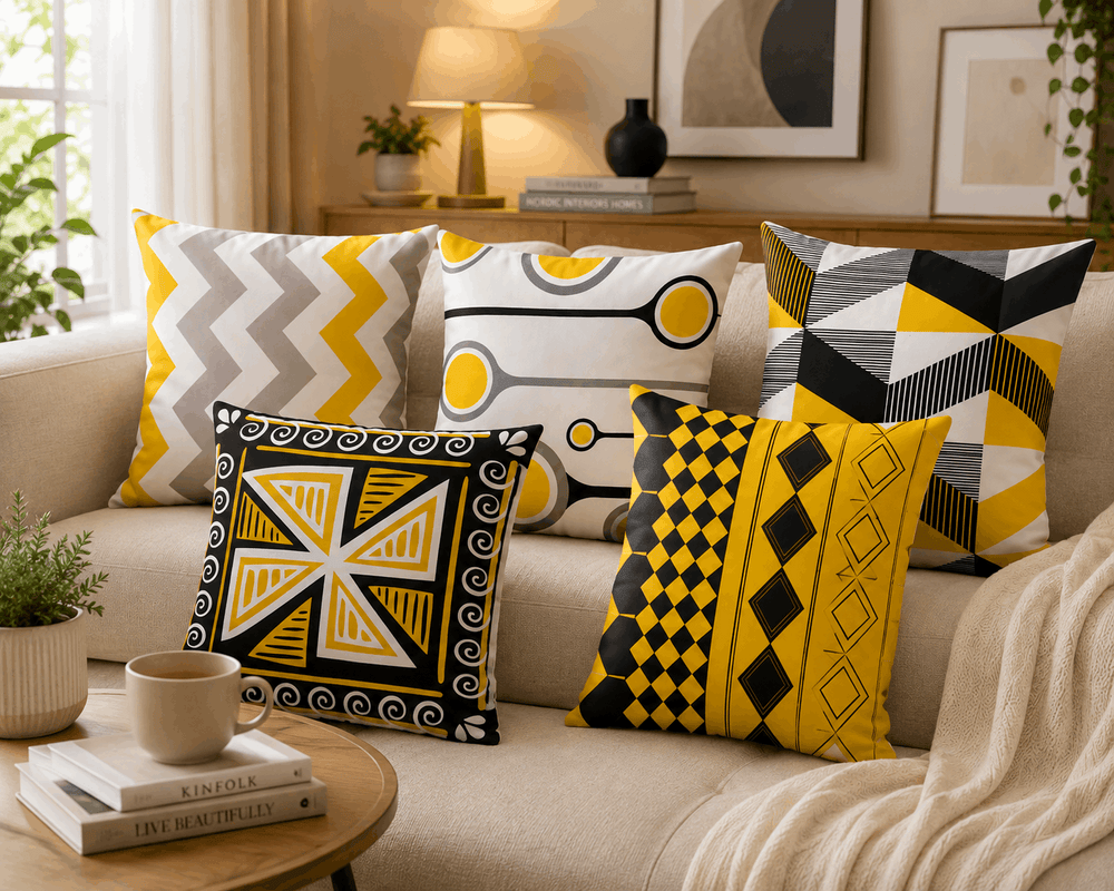 5 PCs Digital Printed Cushion Covers Ds#264