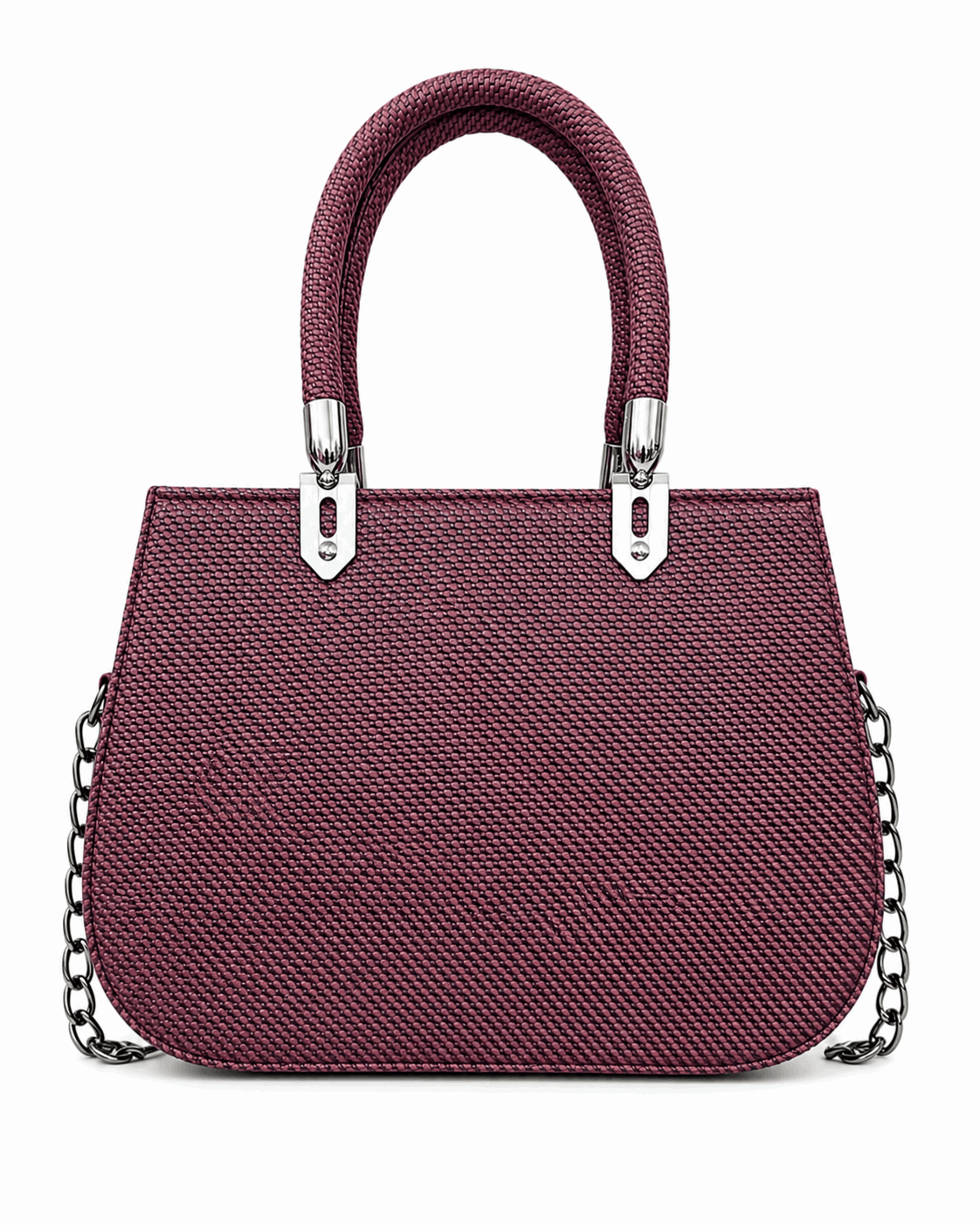 Skyway Woven Texture Top Handle Satchel Bag