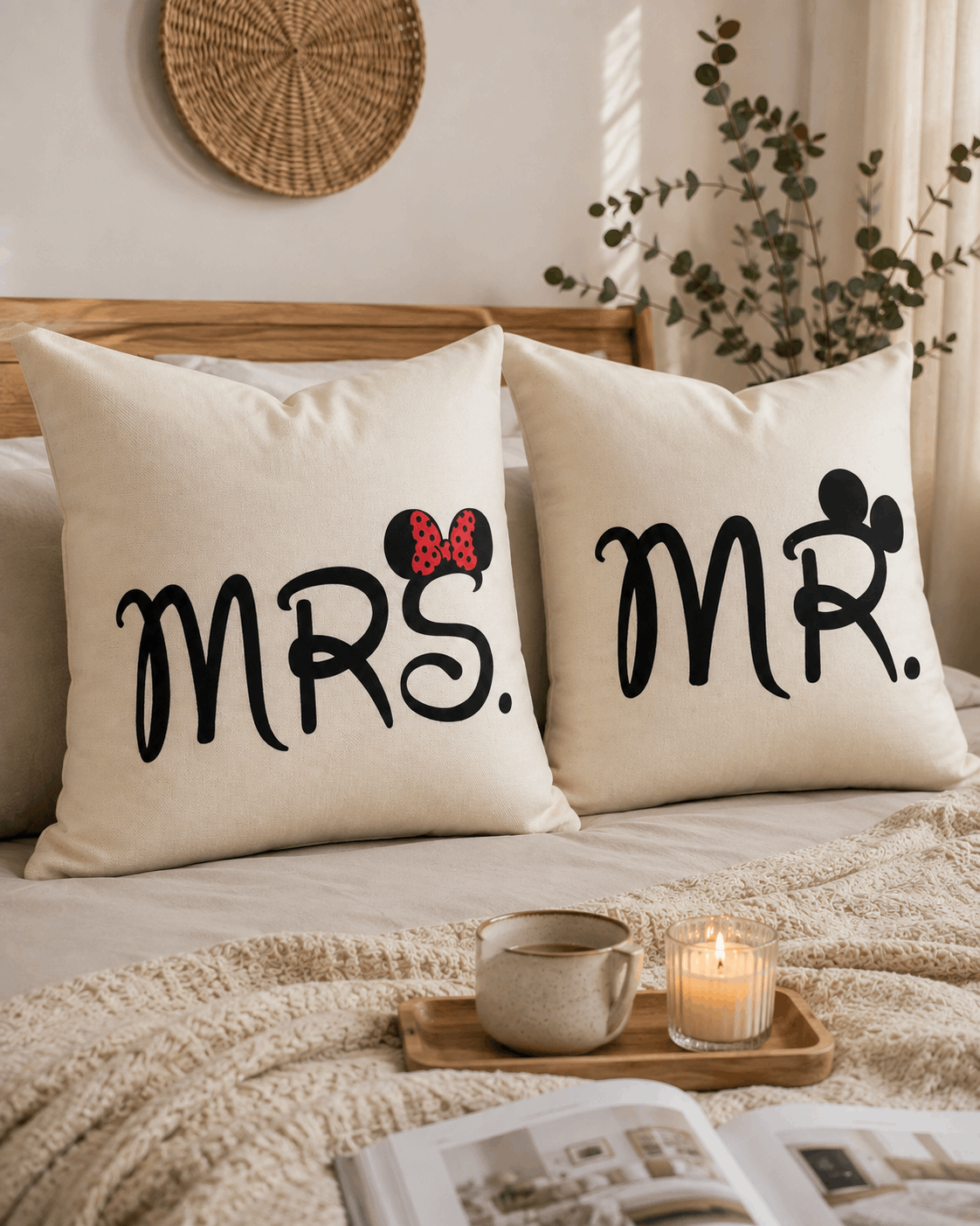 2 PCs Printed Cushion Covers Ds#271