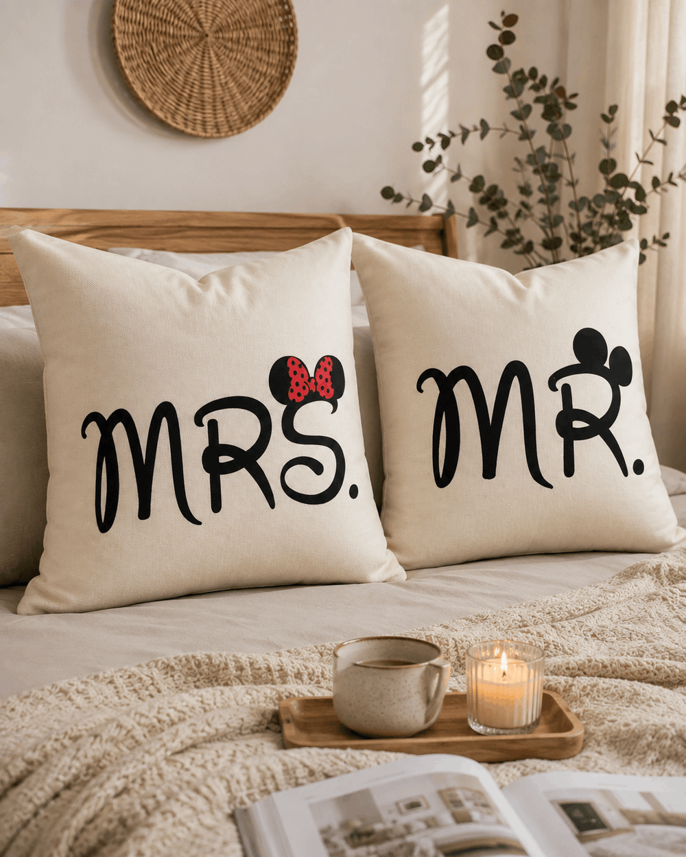 2 PCs Printed Cushion Covers Ds#271
