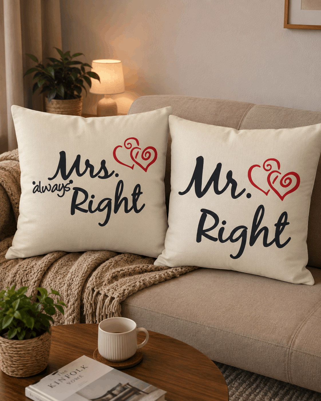 2 PCs Printed Cushion Covers Ds#272