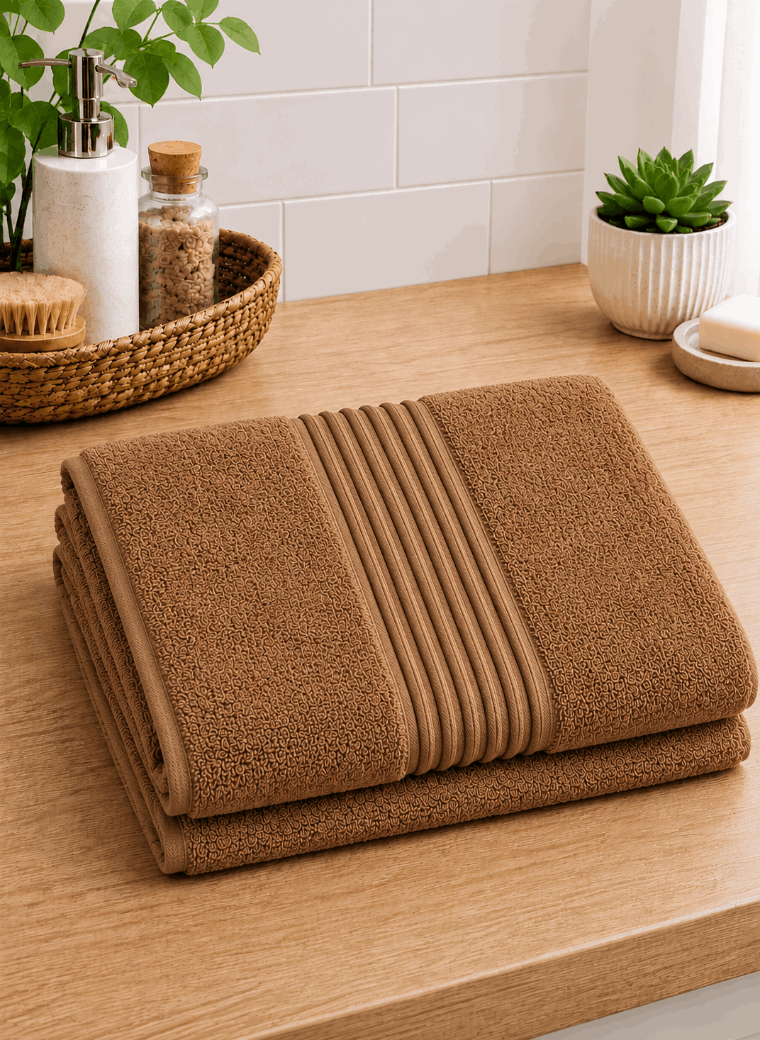 Slate Stripe Bath Towel