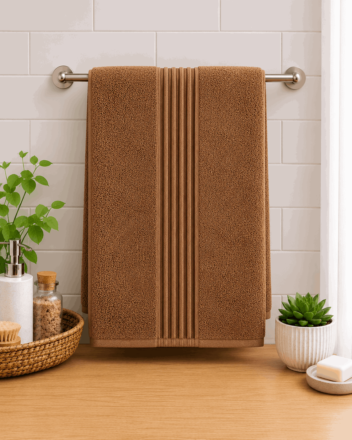 Slate Stripe Bath Towel
