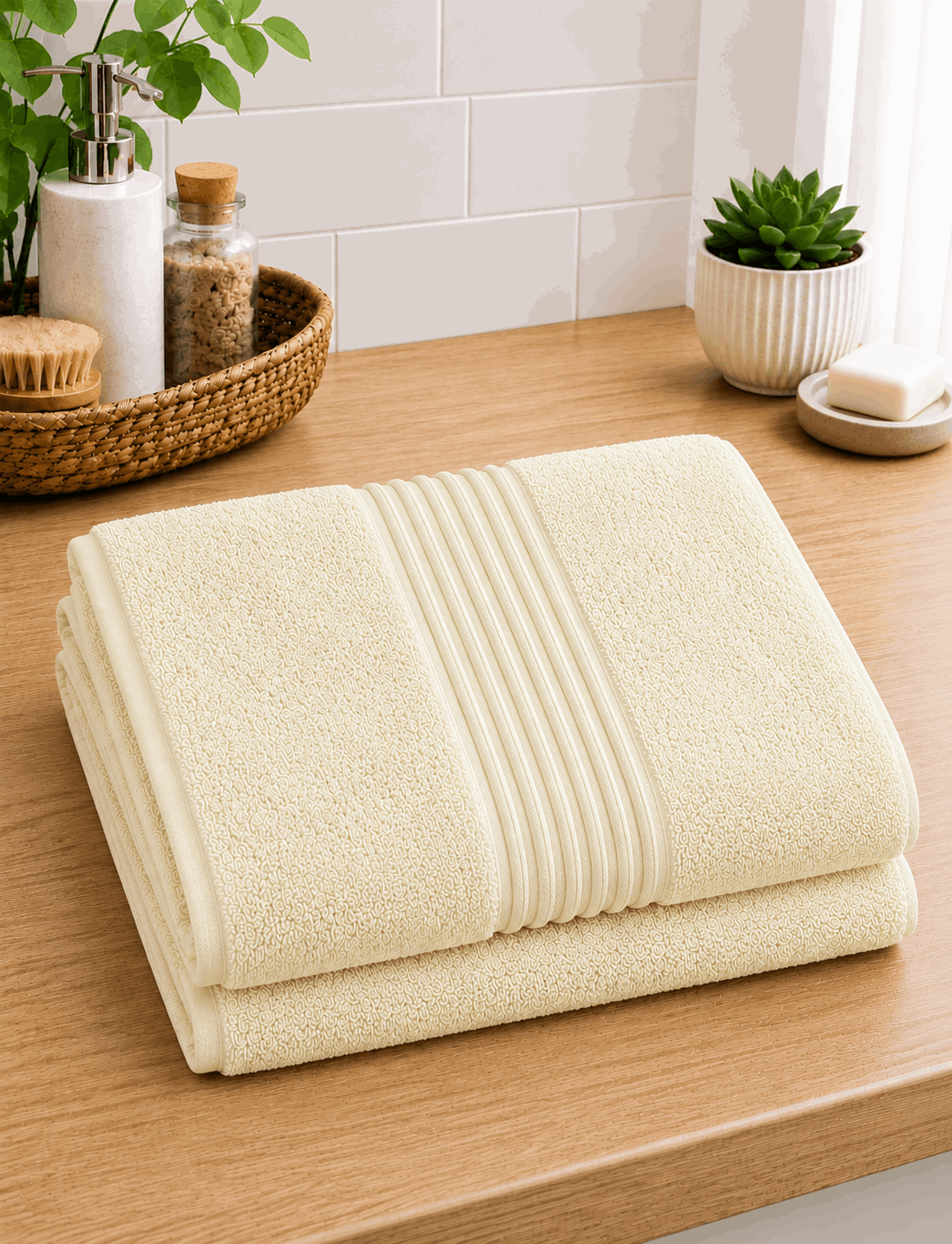 Slate Stripe Bath Towel