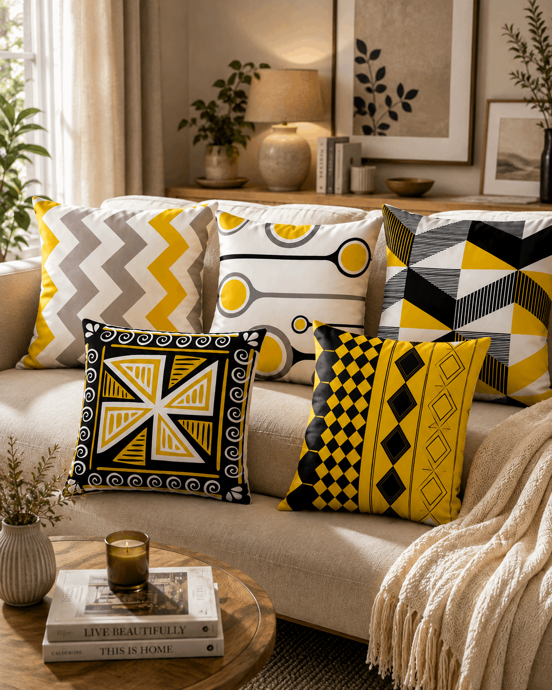 5 PCs Digital Printed Cushion Covers Ds#264
