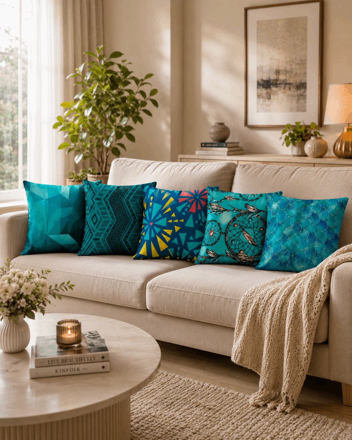5 PCs Digital Printed Cushion Covers Ds#265
