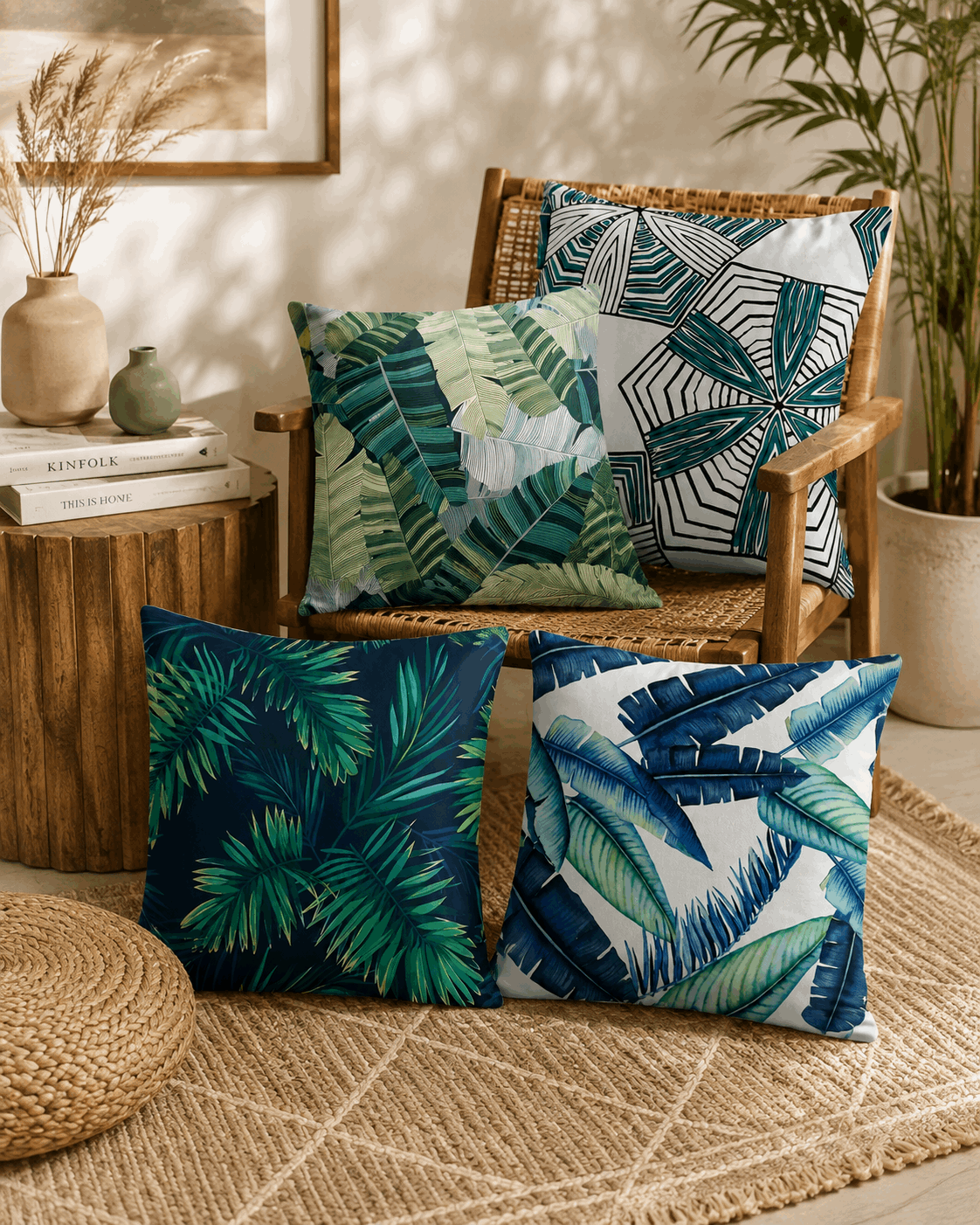 4 PCs Digital Printed Cushion Covers Ds#269