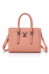Soft Pink Vegan Leather Satchel