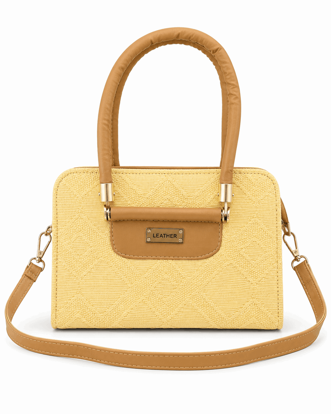 Dual Tone Textured Hand bag