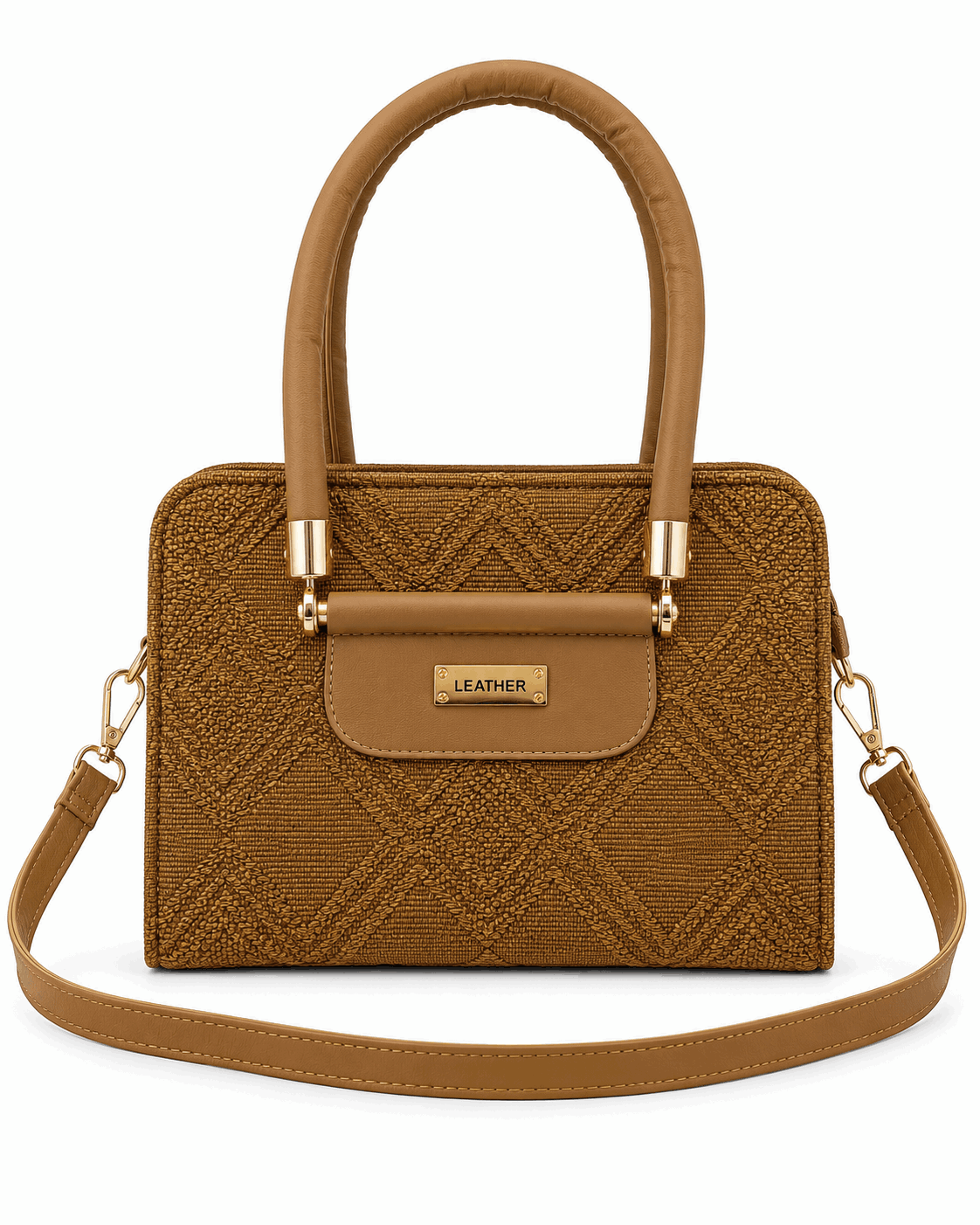 Dual Tone Textured Hand bag