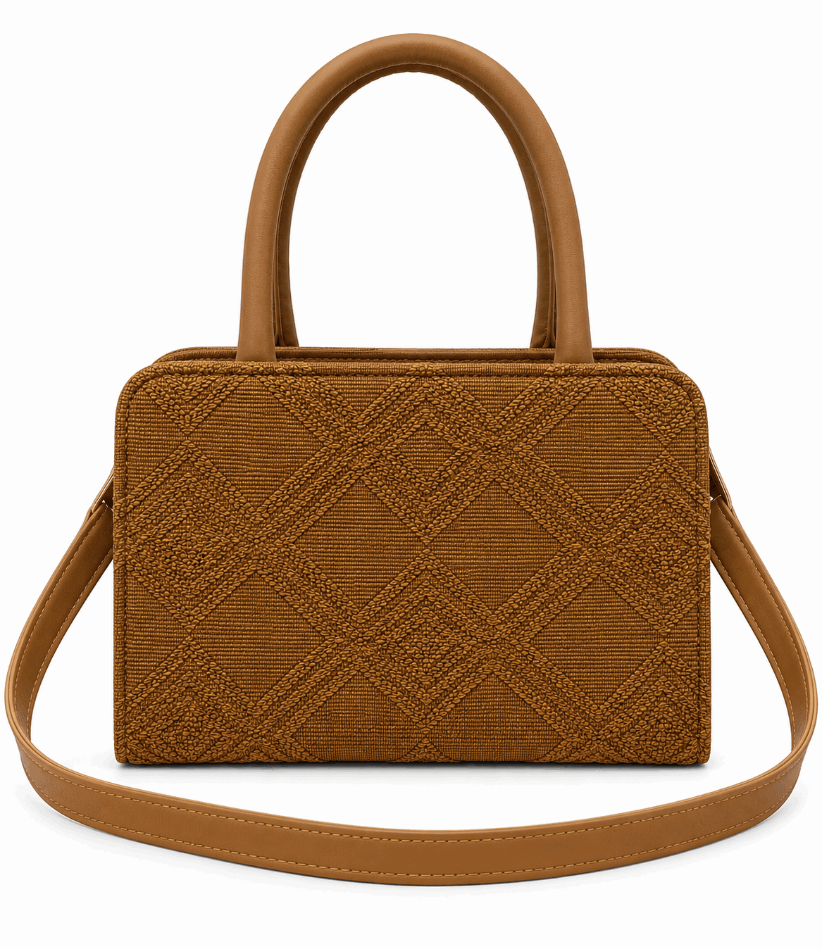 Dual Tone Textured Hand bag