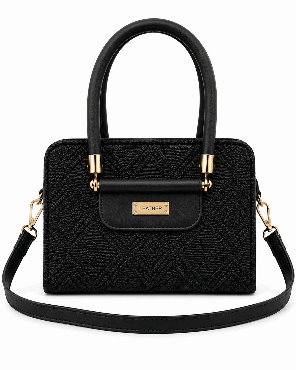 Dual Tone Textured Hand bag