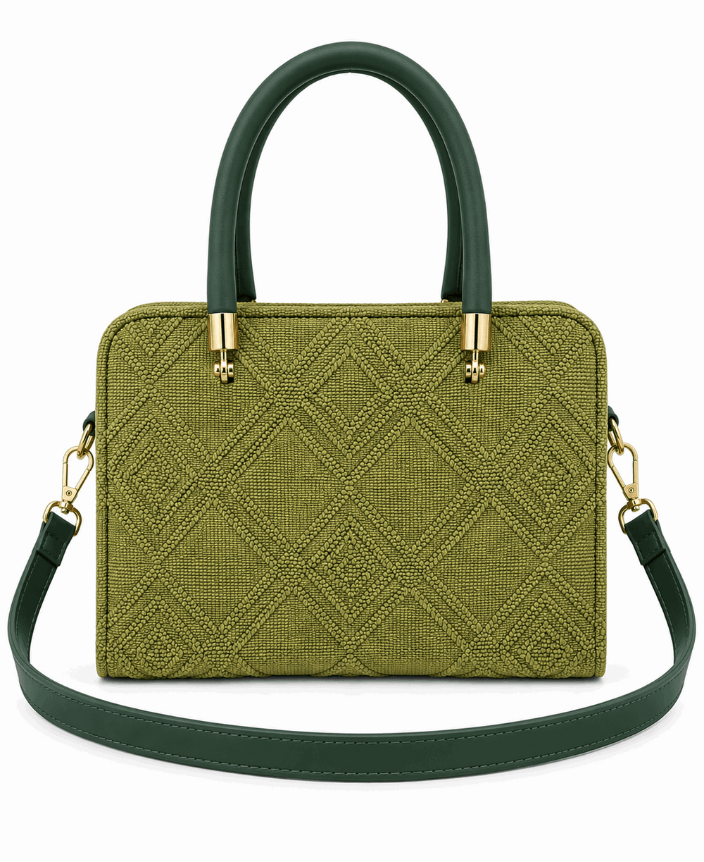 Dual Tone Textured Hand bag