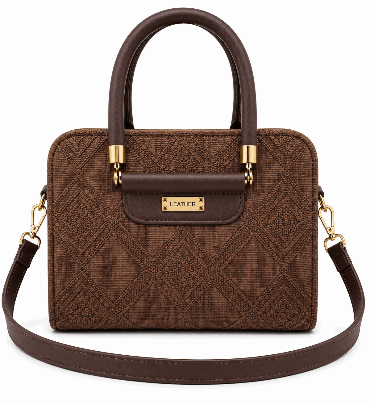 Dual Tone Textured Hand bag