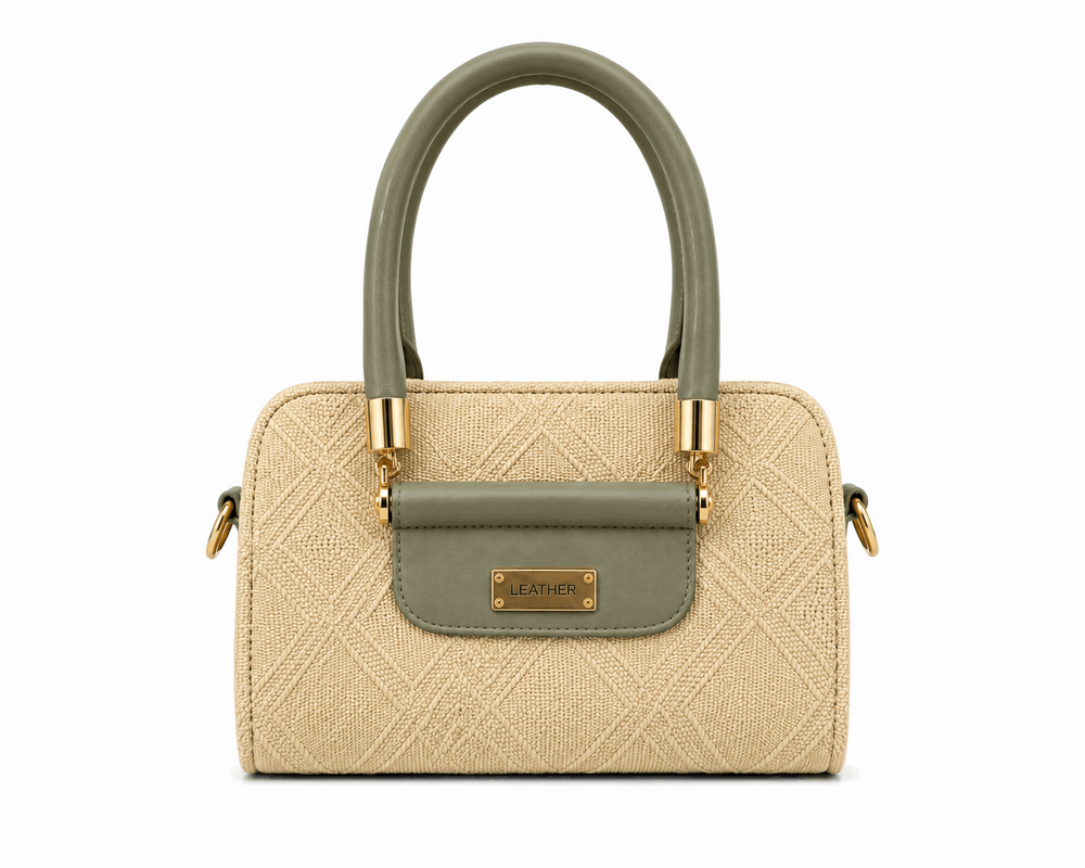 Dual Tone Textured Hand bag