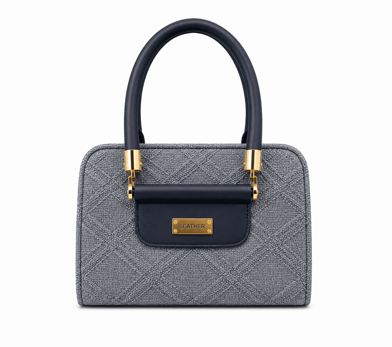 Dual Tone Textured Hand bag